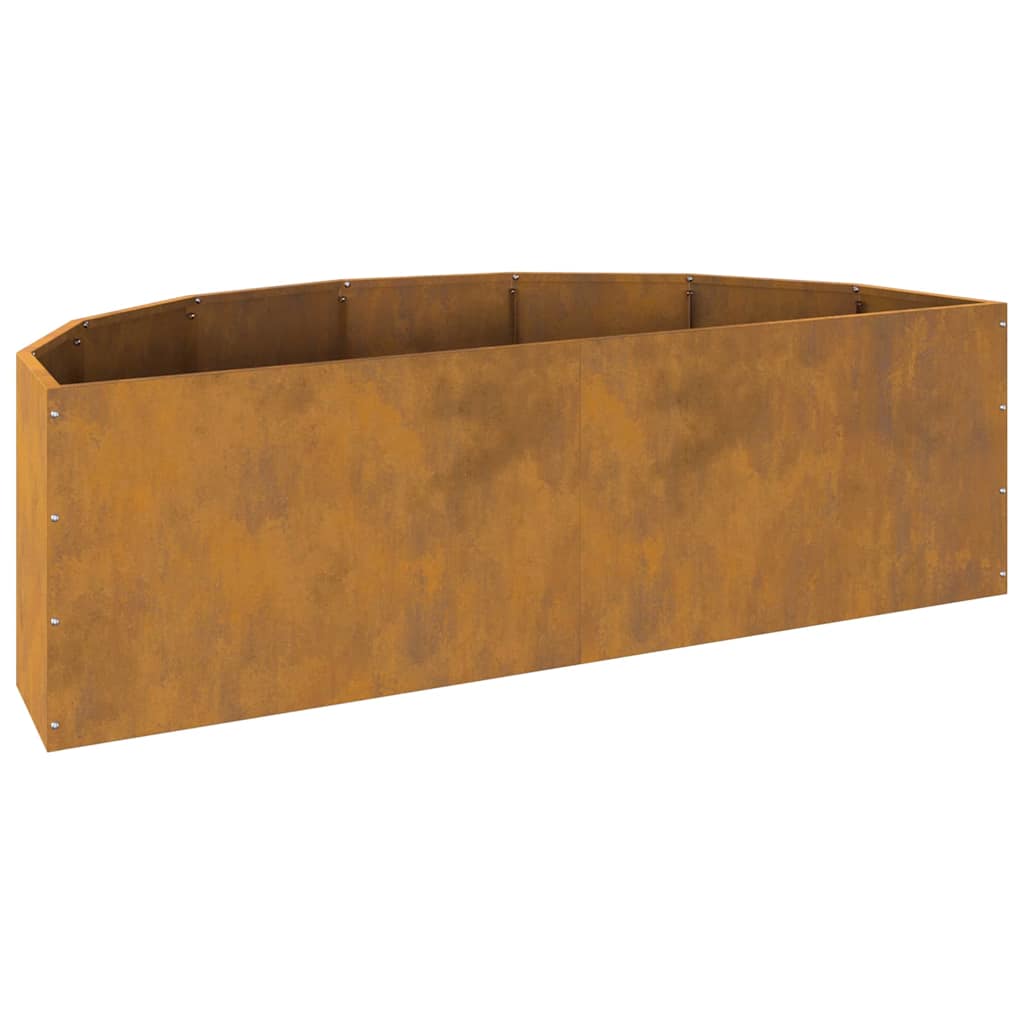 vidaXL Γλάστρα Σκ rusty 120 x 60 x 35 cm Ατσάλι Σκληρυθέν στον Αέρα
