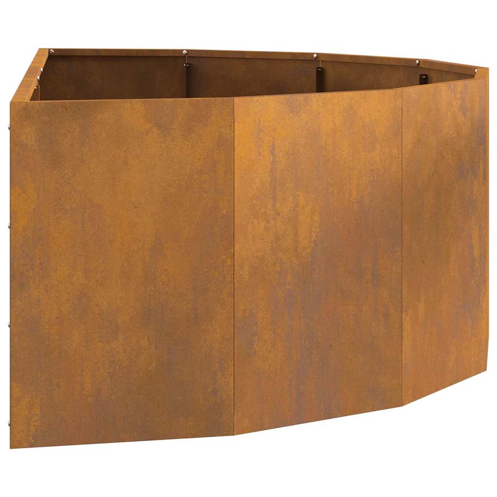 vidaXL Γλάστρα Σκ rusty 120 x 60 x 35 cm Ατσάλι Σκληρυθέν στον Αέρα