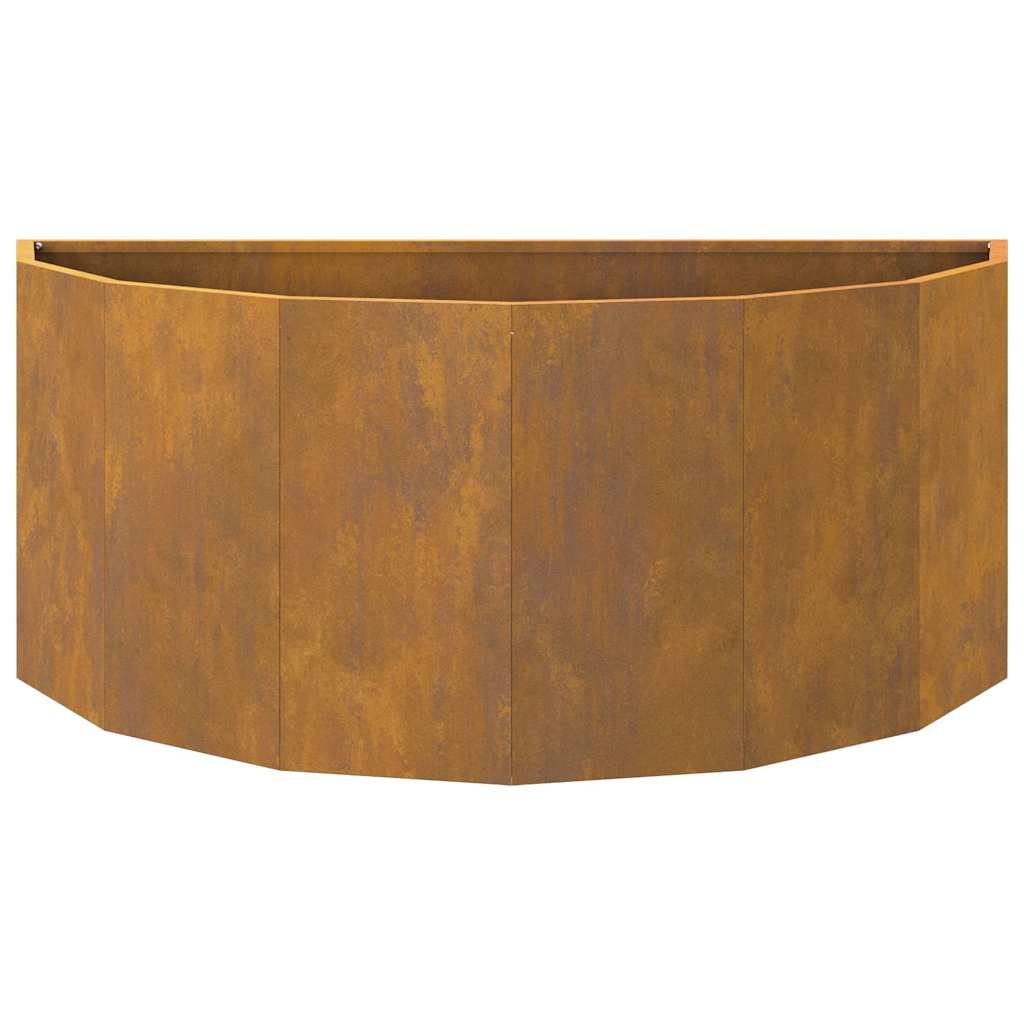 vidaXL Γλάστρα Σκ rusty 90 x 45 x 35 cm Ατσάλι Σκληρυθέν στον Αέρα