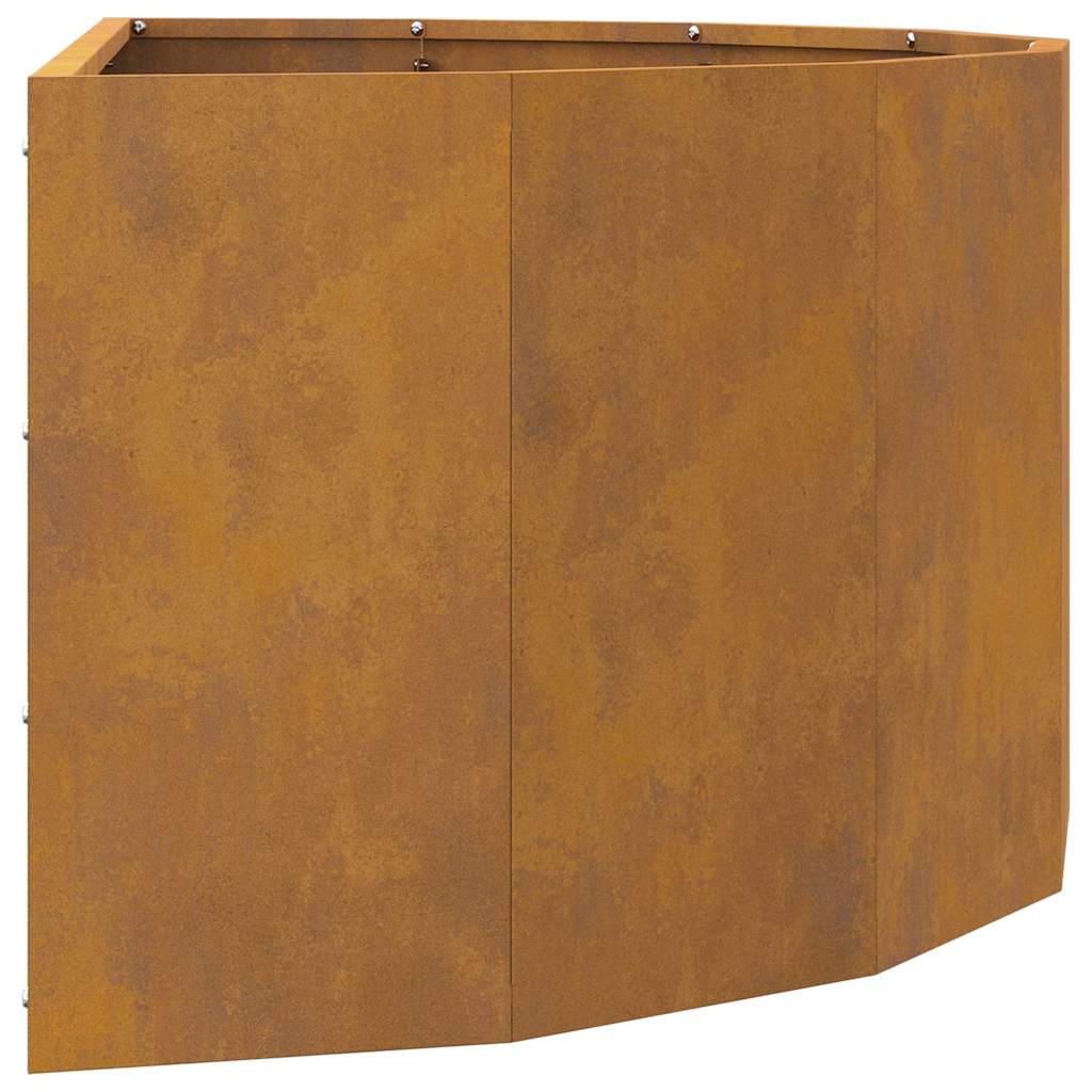 vidaXL Γλάστρα Σκ rusty 90 x 45 x 35 cm Ατσάλι Σκληρυθέν στον Αέρα