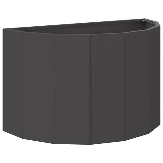 vidaXL Γλάστρα Μαύρο 60 x 30 x 35 εκ Ατσάλι