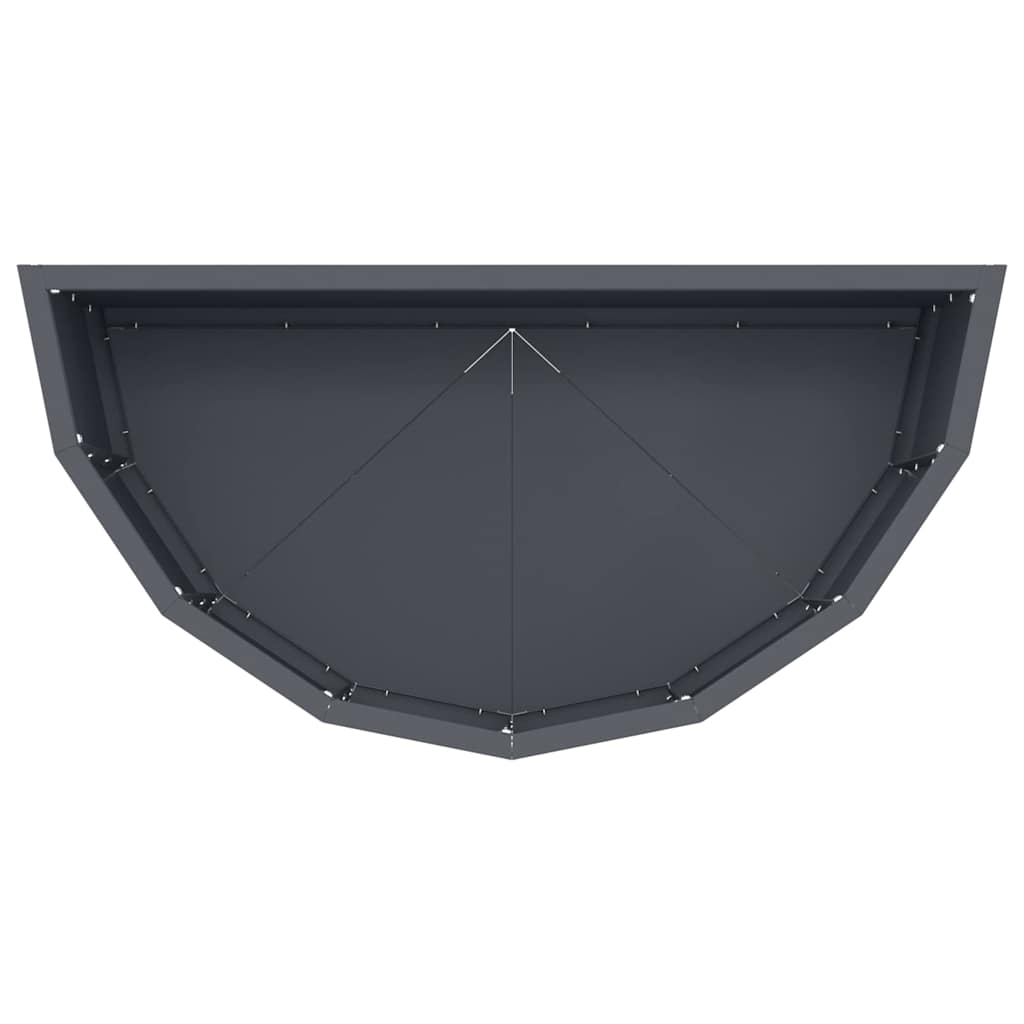 vidaXL Γλάστρα Ανθρακί 60 x 30 x 35 εκ Ατσάλι