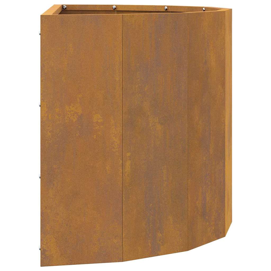 vidaXL Γλάστρα Σκ rusty 60 x 30 x 35 εκ Ατσάλι Σκληρυθέν στον Αέρα