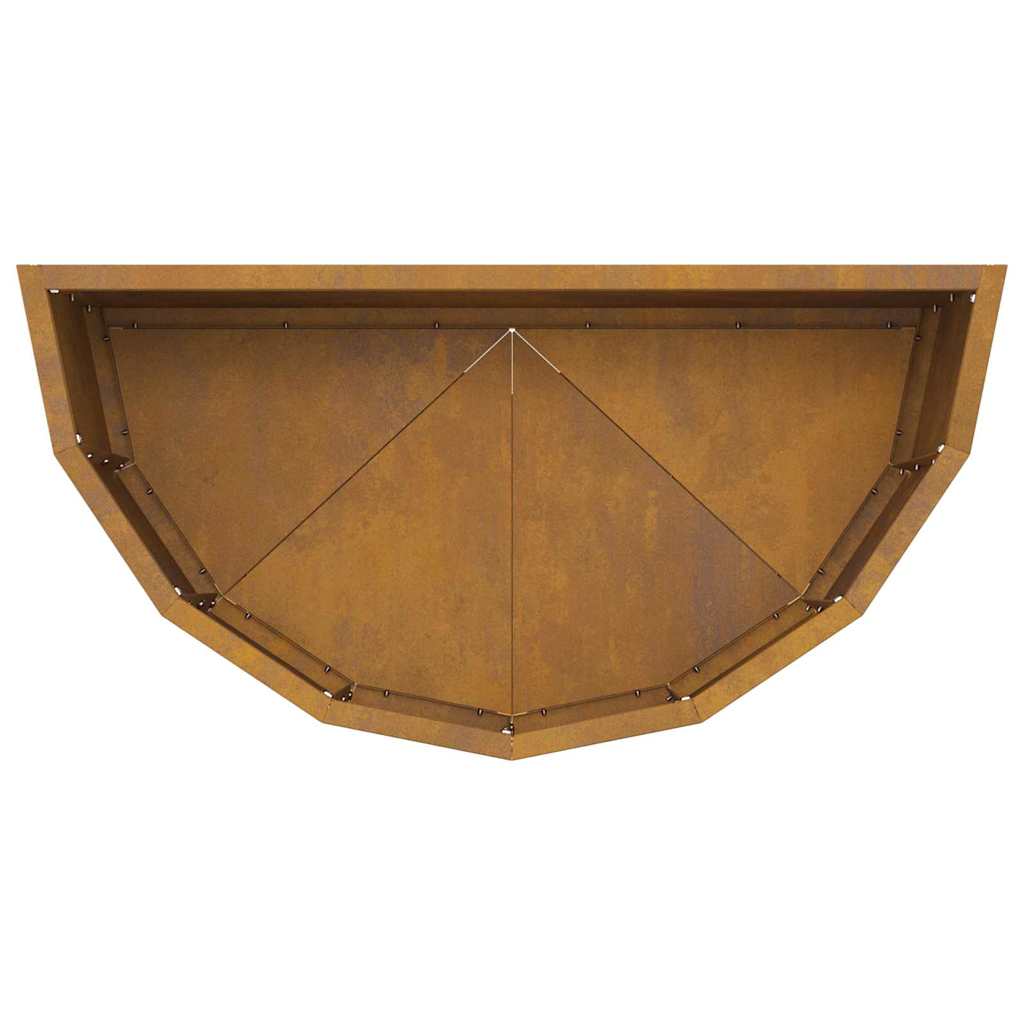 vidaXL Γλάστρα Σκ rusty 60 x 30 x 35 εκ Ατσάλι Σκληρυθέν στον Αέρα