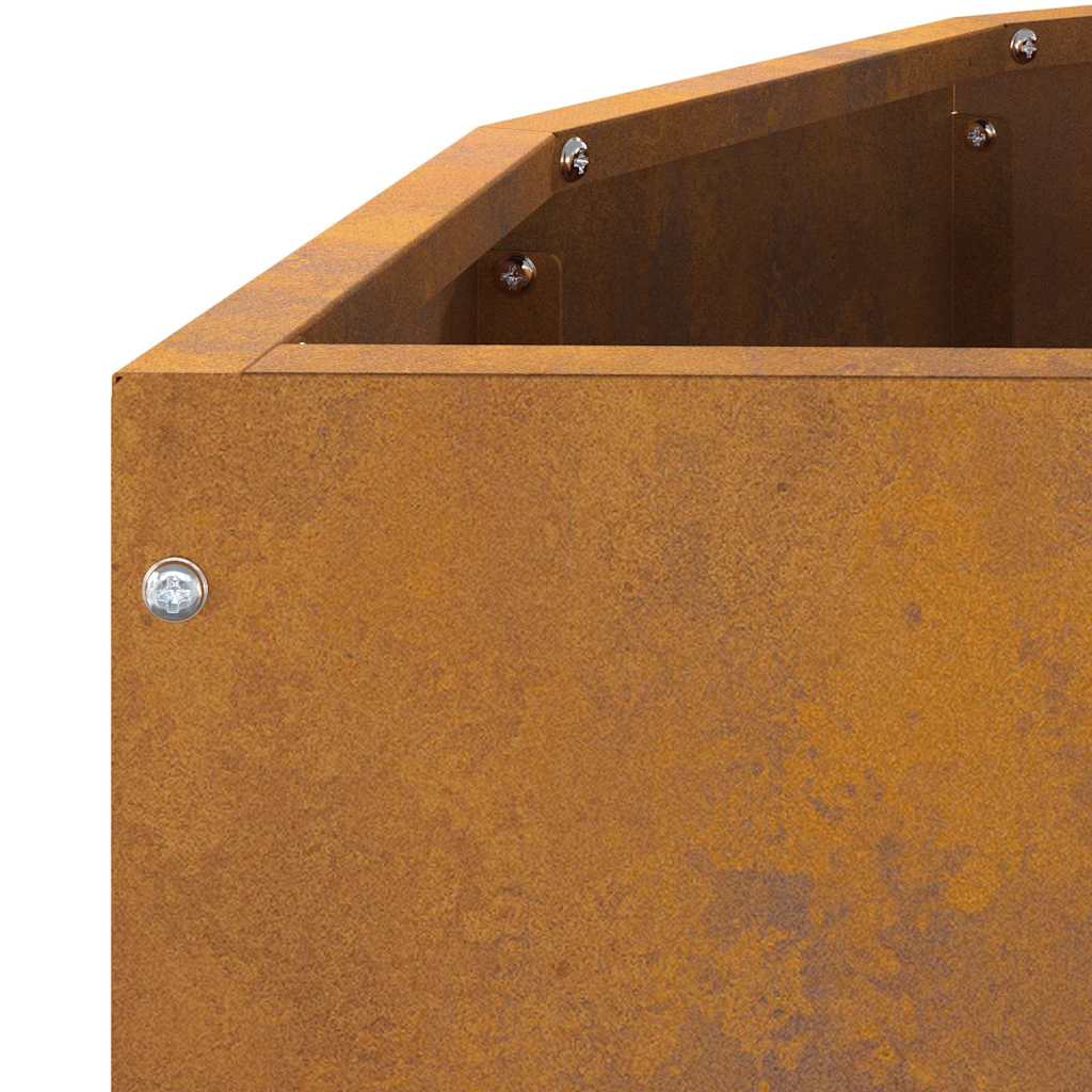 vidaXL Γλάστρα Σκ rusty 90 x 45 x 50 εκ. Ατσάλι Σκληρυθέν στον Αέρα