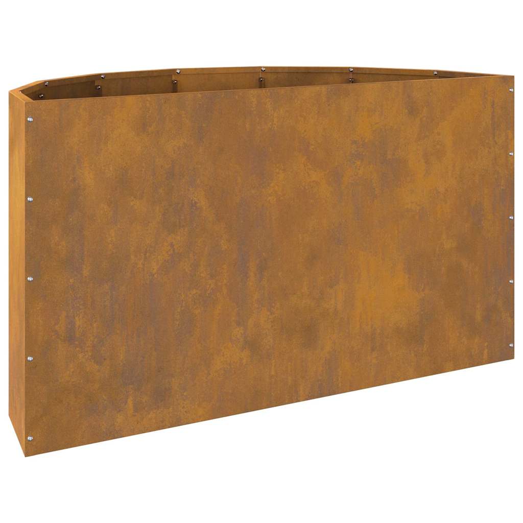vidaXL Γλάστρα Σκ rusty 90 x 45 x 50 εκ. Ατσάλι Σκληρυθέν στον Αέρα