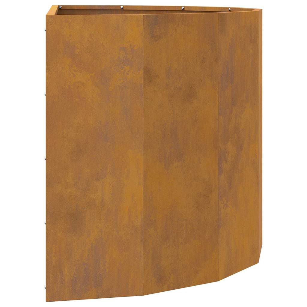 vidaXL Γλάστρα Σκ rusty 90 x 45 x 50 εκ. Ατσάλι Σκληρυθέν στον Αέρα