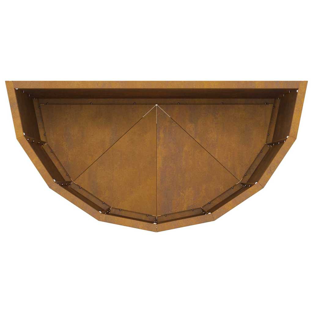 vidaXL Γλάστρα Σκ rusty 60 x 30 x 50 εκ. Ατσάλι Σκληρυθέν στον Αέρα