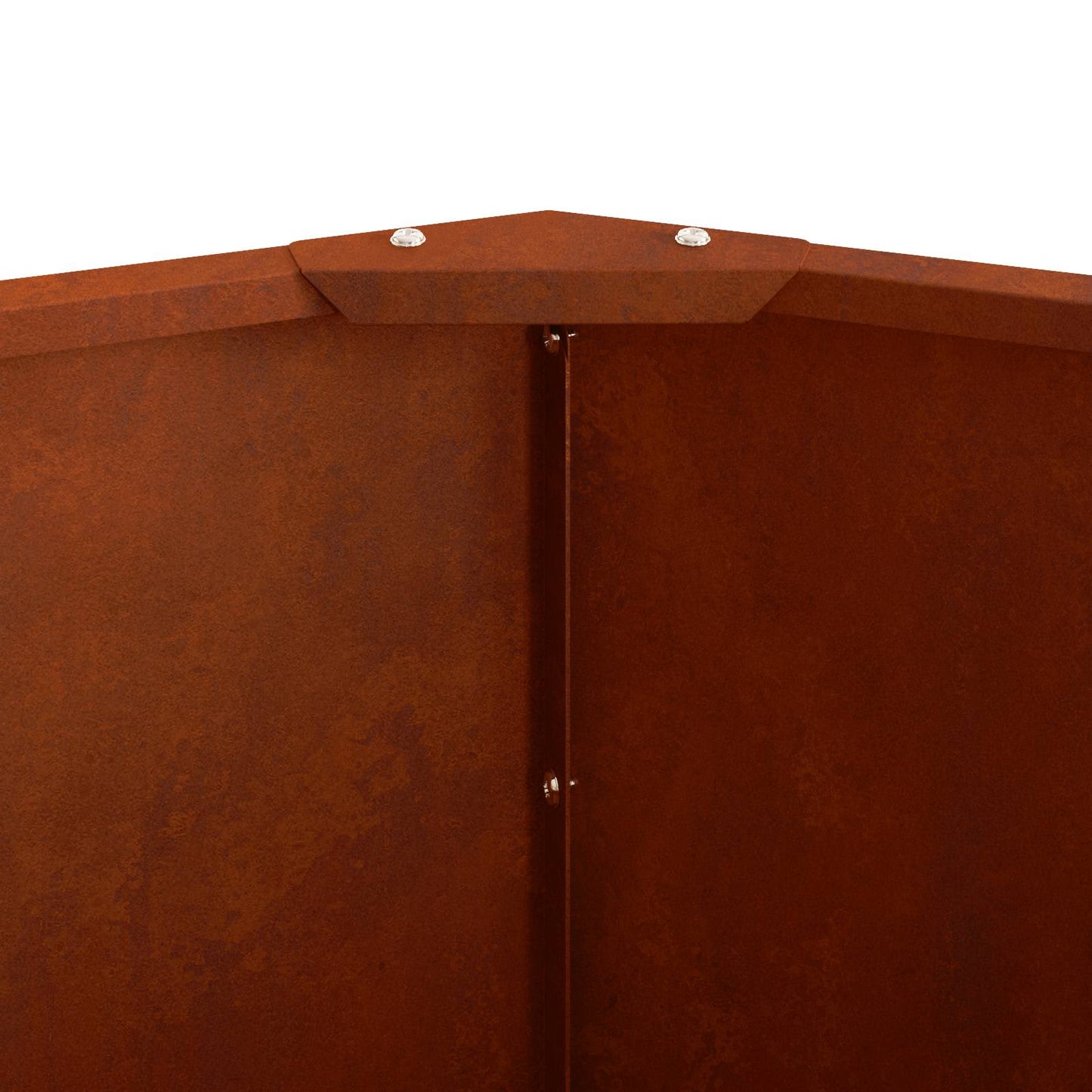 vidaXL Γλάστρα Σκ rusty 120 x 120 x 35 εκ Ατσάλι Σκληρυθέν στον Αέρα