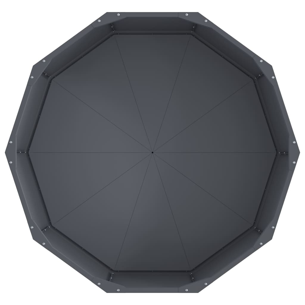 vidaXL Γλάστρα Ανθρακί 90 x 90 x 35 εκ Ατσάλι