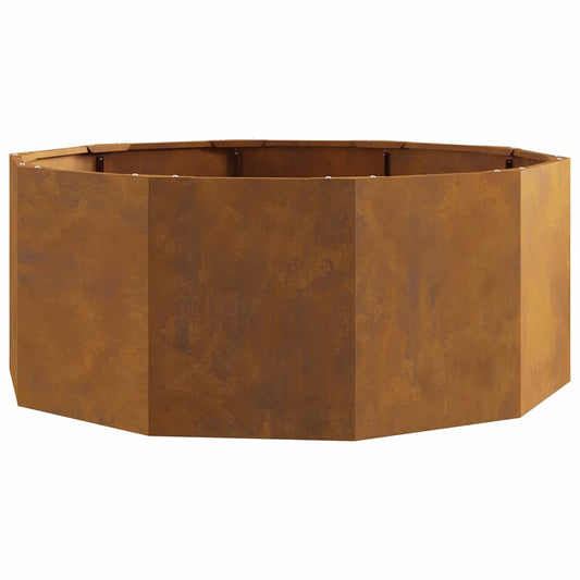 vidaXL Γλάστρα Σκ rusty 90 x 90 x 35 εκ Ατσάλι Σκληρυθέν στον Αέρα