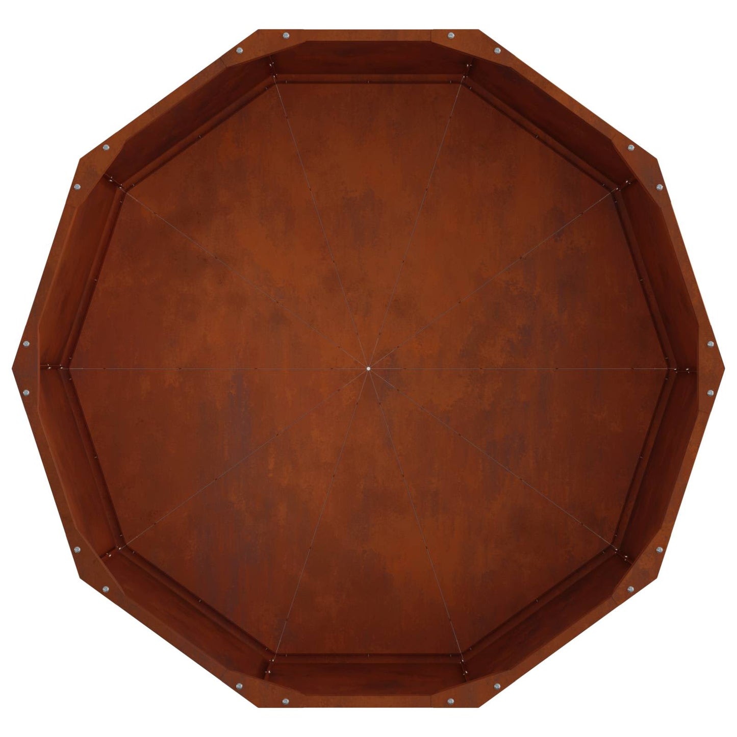 vidaXL Γλάστρα Σκ rusty 90 x 90 x 35 εκ Ατσάλι Σκληρυθέν στον Αέρα