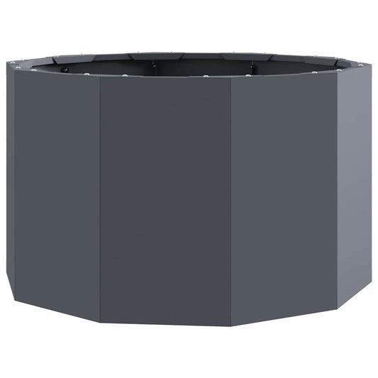 vidaXL Γλάστρα Ανθρακί 60 x 60 x 35 cm Ατσάλι