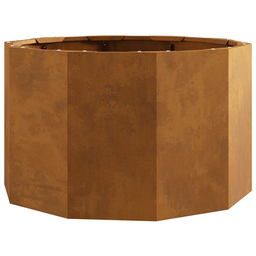 vidaXL Γλάστρα Σκ rusty 60 x 60 x 35 cm Ατσάλι Σκληρυθέν στον Αέρα