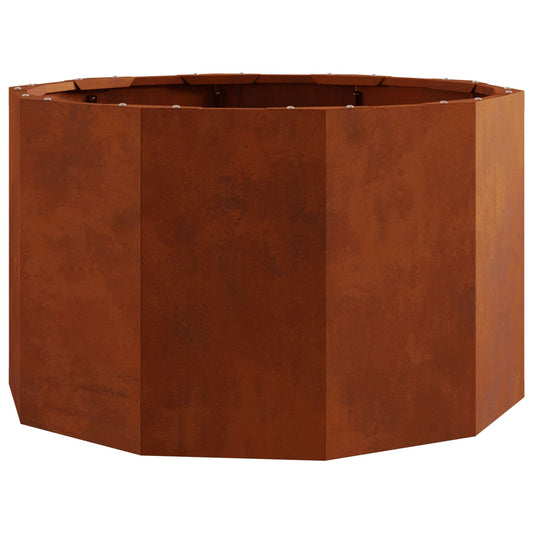 vidaXL Γλάστρα Σκ rusty 60 x 60 x 35 cm Ατσάλι Σκληρυθέν στον Αέρα
