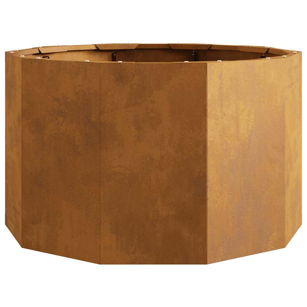 vidaXL Γλάστρα Σκ rusty 60 x 60 x 35 cm Ατσάλι Σκληρυθέν στον Αέρα