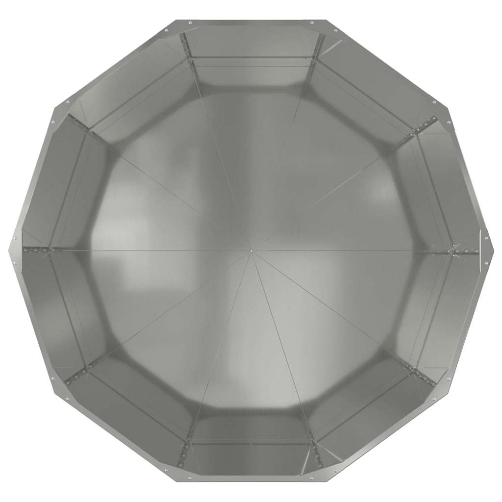 vidaXL Γλάστρα Ασημί 120 x 120 x 50 εκ Επικαλυμμένος Χάλυβας