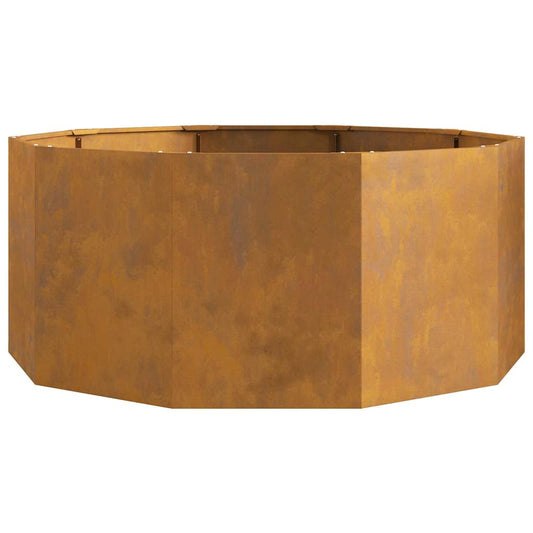 vidaXL Γλάστρα Σκ rusty 120 x 120 x 50 εκ Ατσάλι Σκληρυθέν στον Αέρα