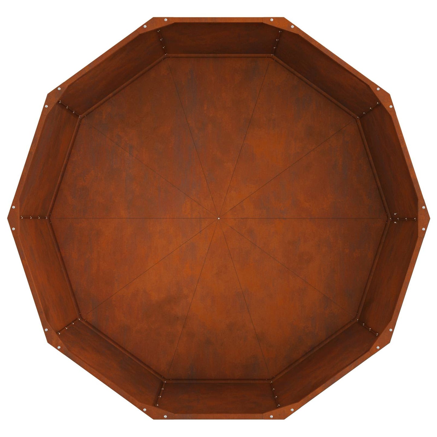vidaXL Γλάστρα Σκ rusty 120 x 120 x 50 εκ Ατσάλι Σκληρυθέν στον Αέρα
