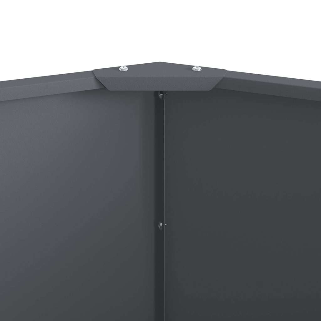 vidaXL Γλάστρα Ανθρακί 90 x 90 x 50 cm Ατσάλι