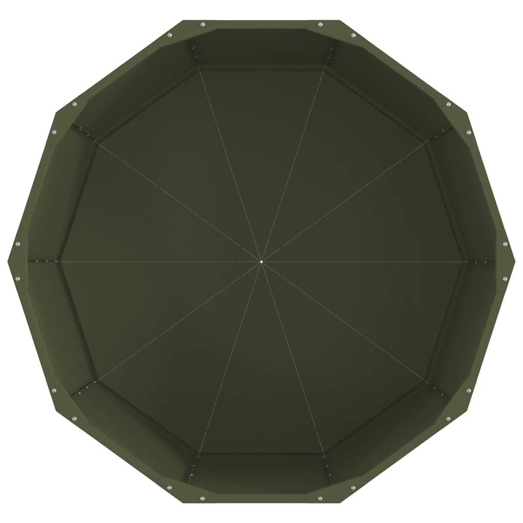 vidaXL Γλάστρα Ελιά Πράσινη 90 x 90 x 50 cm Ατσάλι