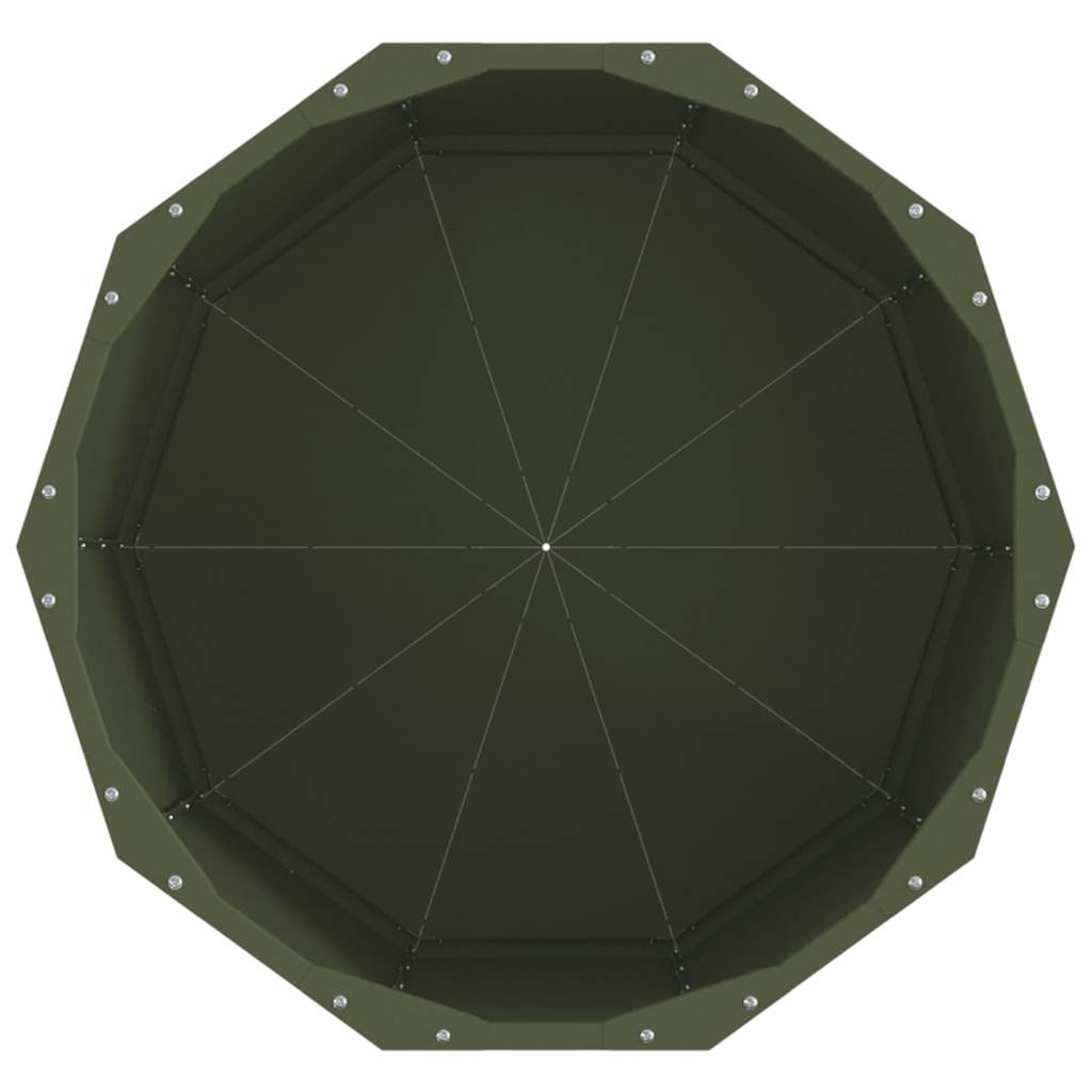 vidaXL Γλάστρα Ελιά Πράσινη 60 x 60 x 50 εκ Ατσάλι