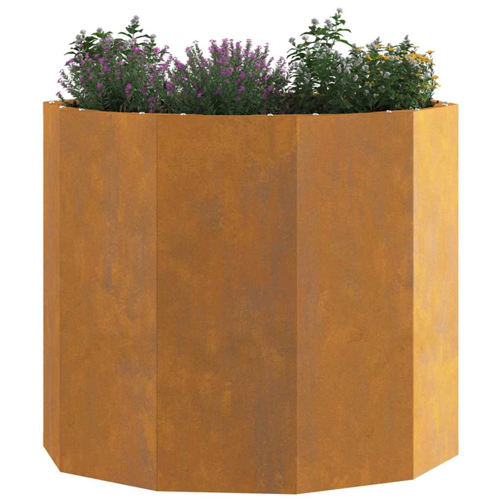 vidaXL Γλάστρα Σκ rusty 60 x 60 x 50 εκ Ατσάλι Σκληρυθέν στον Αέρα