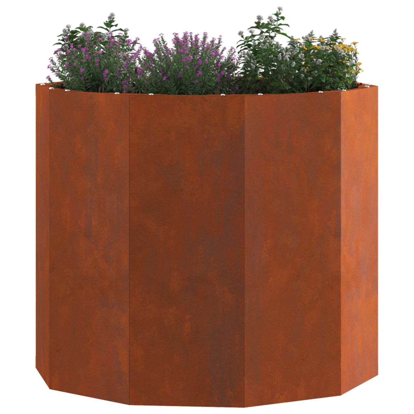 vidaXL Γλάστρα Σκ rusty 60 x 60 x 50 εκ Ατσάλι Σκληρυθέν στον Αέρα