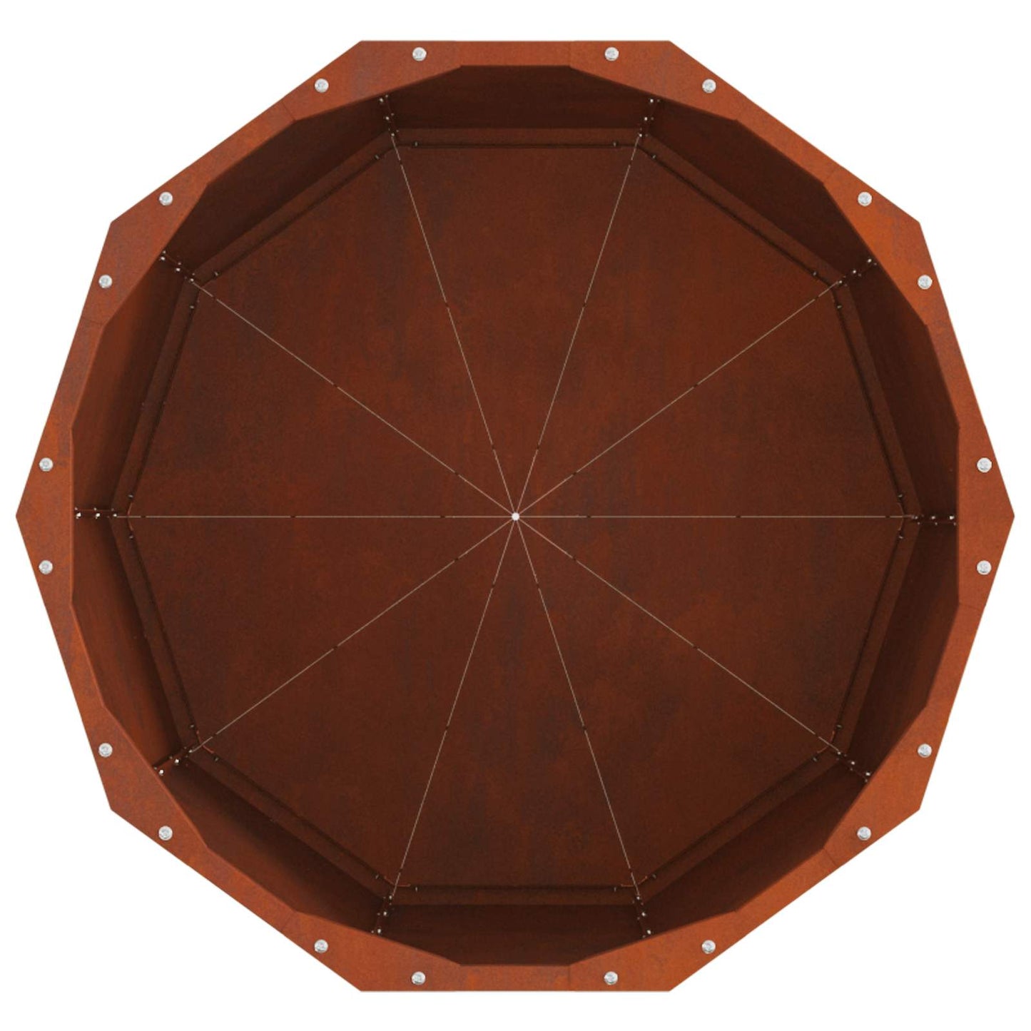 vidaXL Γλάστρα Σκ rusty 60 x 60 x 50 εκ Ατσάλι Σκληρυθέν στον Αέρα