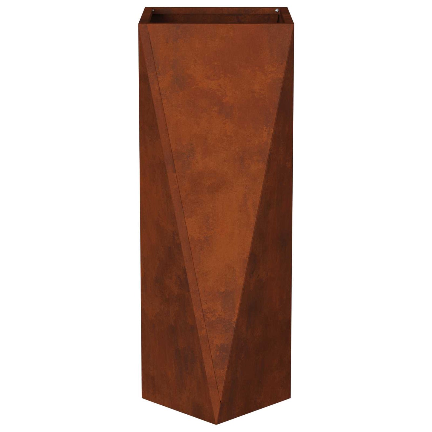 vidaXL Γλάστρα 2 pcs Σκ rusty 30 x 30 x 75 εκ