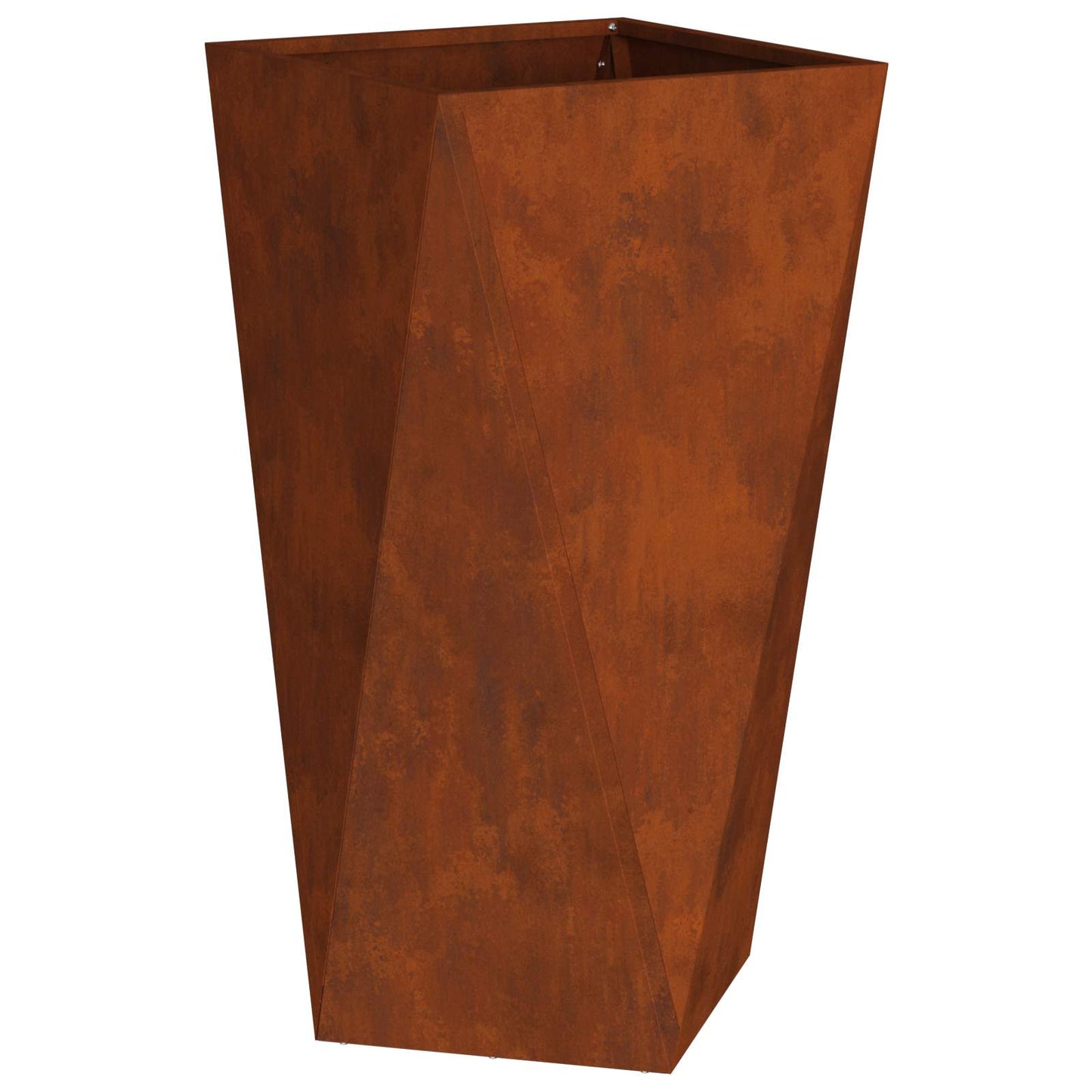 vidaXL Γλάστρα Σκ rusty 40 x 40 x 75 cm Ατσάλι Σκληρυθέν στον Αέρα