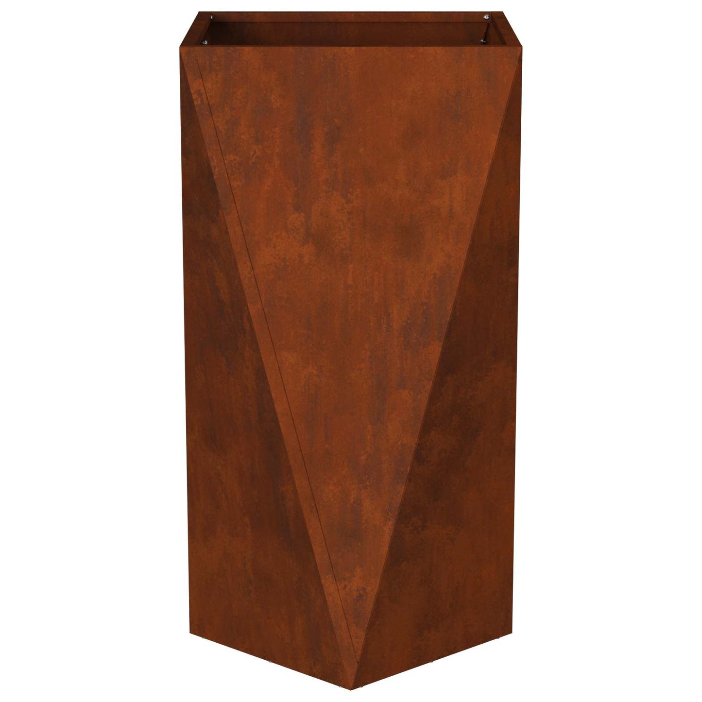 vidaXL Γλάστρα Σκ rusty 40 x 40 x 75 cm Ατσάλι Σκληρυθέν στον Αέρα