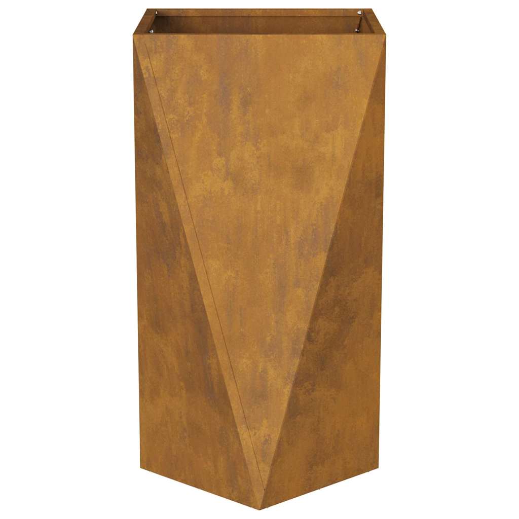 vidaXL Γλάστρα 2 pcs Σκ rusty 40 x 40 x 75 cm
