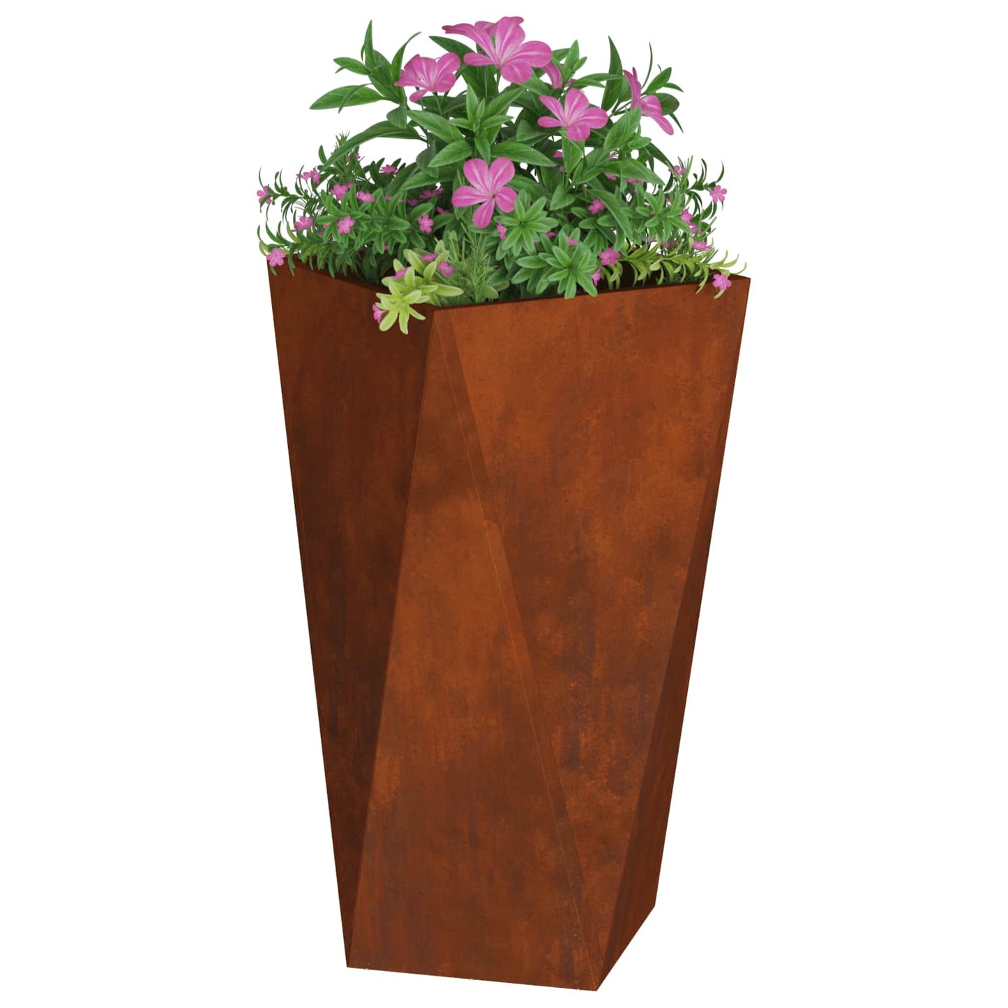 vidaXL Γλάστρα 2 pcs Σκ rusty 40 x 40 x 75 cm