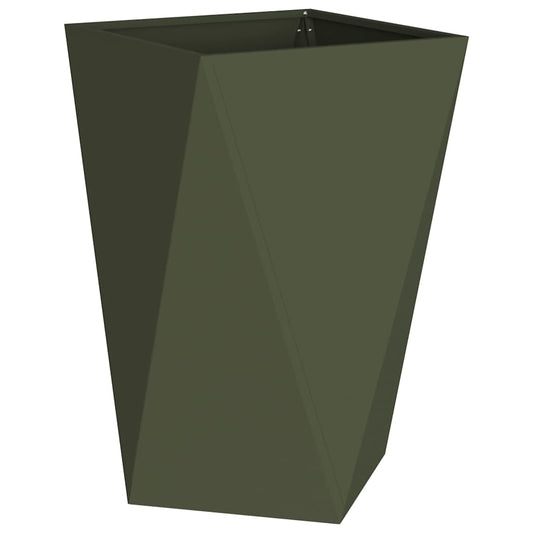 vidaXL Γλάστρα Ελιά Πράσινη 50 x 50 x 75 cm Ατσάλι