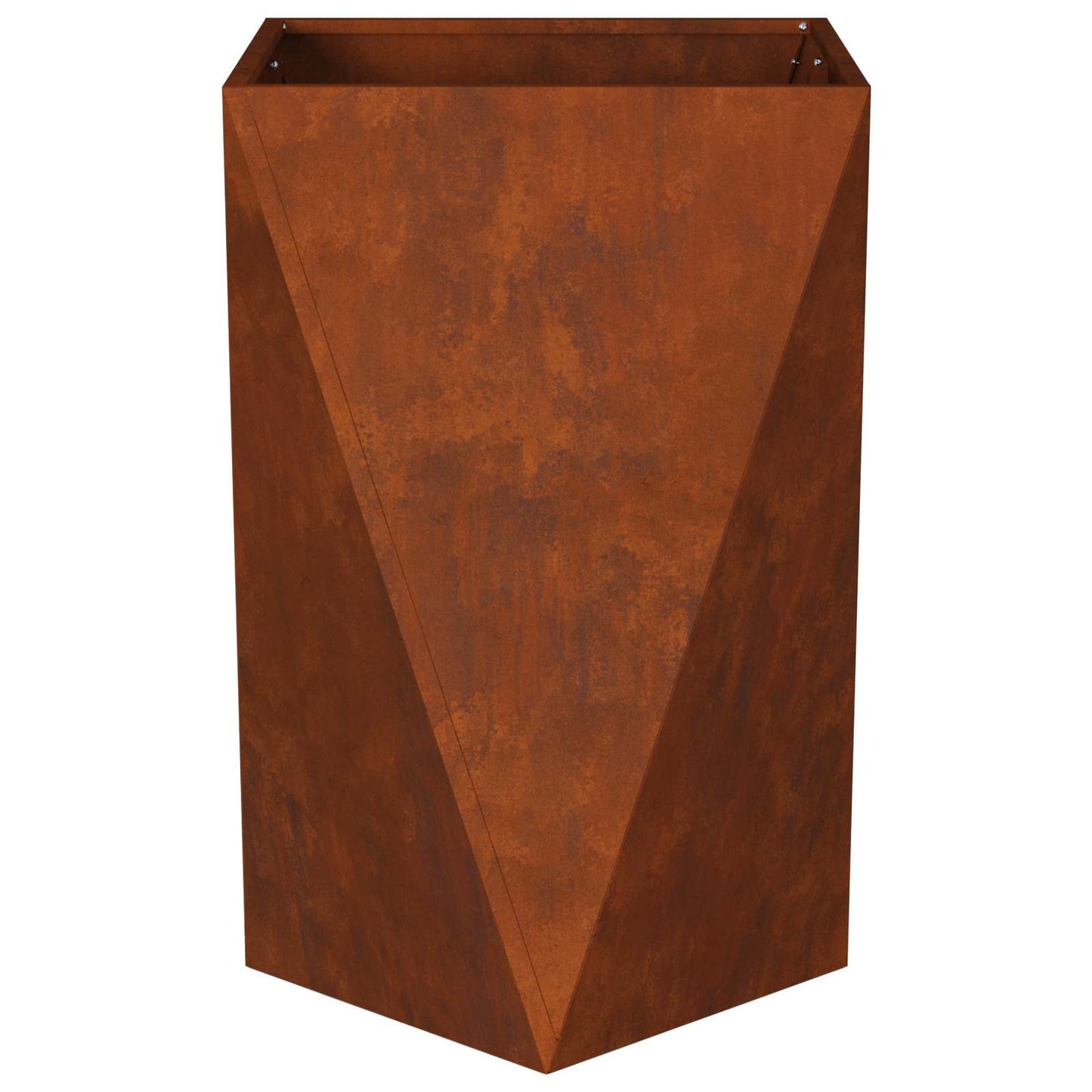 vidaXL Γλάστρα 2 pcs Σκ rusty 50 x 50 x 75 cm