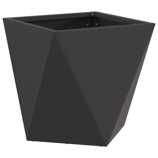 vidaXL Γλάστρα Μαύρο 30 x 30 x 30 cm Ατσάλι