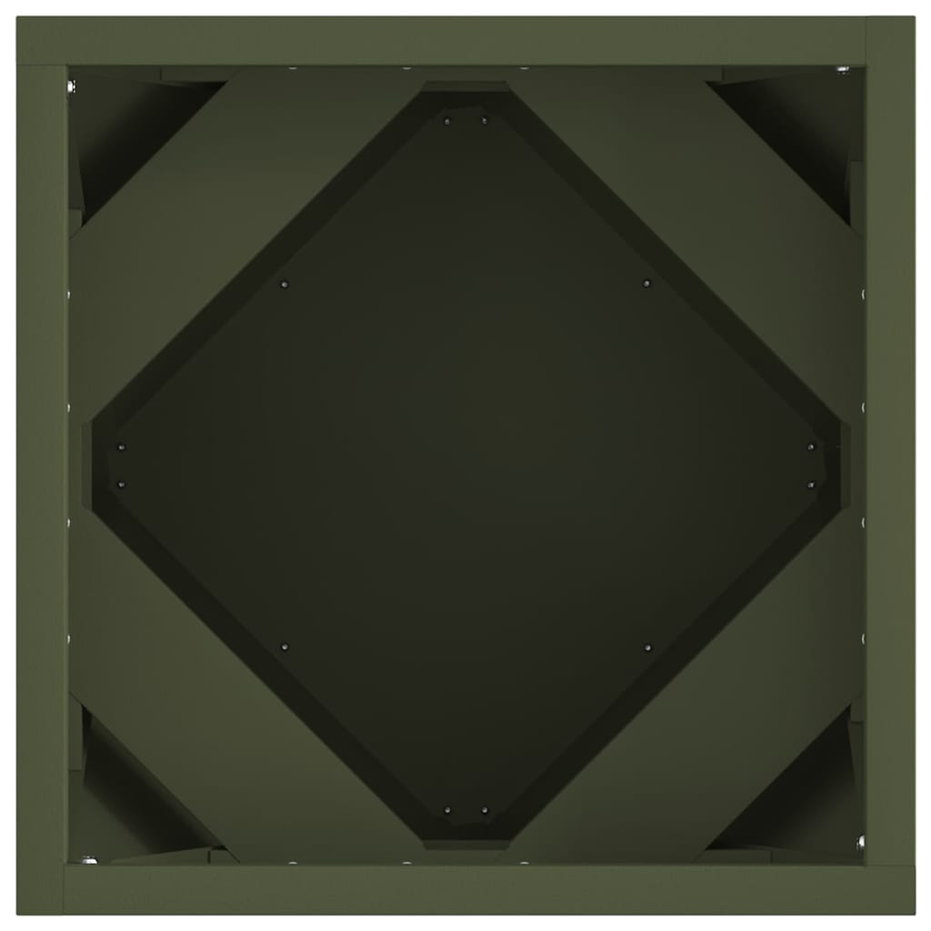 vidaXL Γλάστρα Ελιά Πράσινη 30 x 30 x 30 cm Ατσάλι