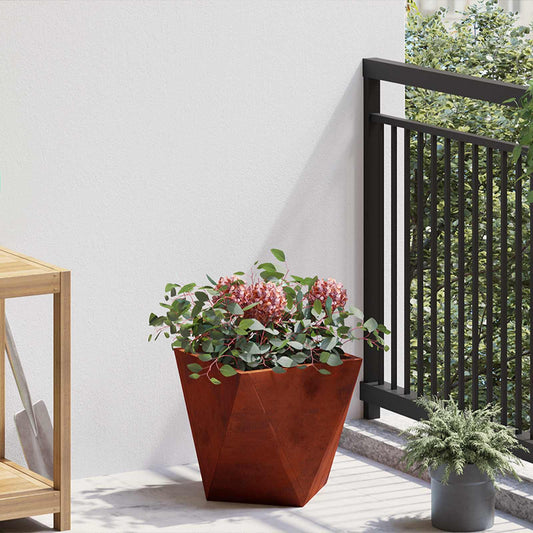vidaXL Γλάστρα Σκ rusty 30 x 30 x 30 cm Ατσάλι Σκληρυθέν στον Αέρα