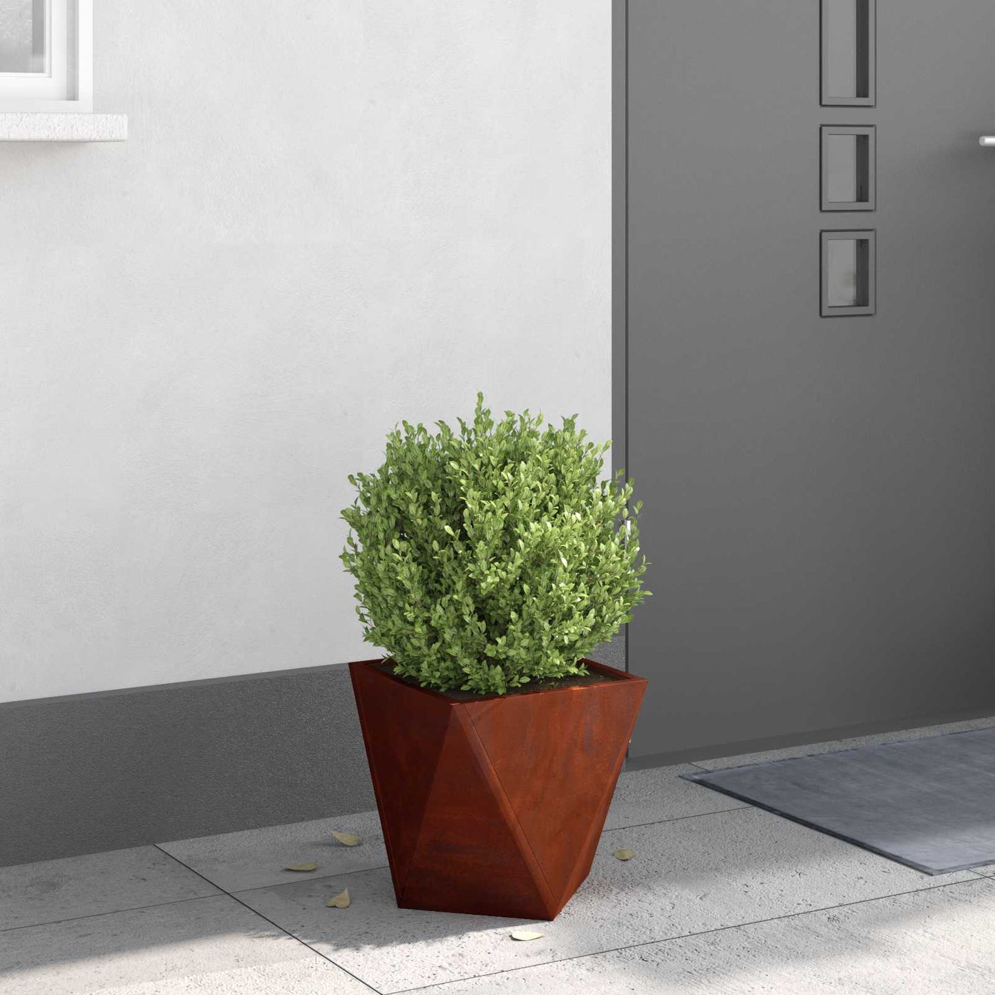 vidaXL Γλάστρα Σκ rusty 30 x 30 x 30 cm Ατσάλι Σκληρυθέν στον Αέρα