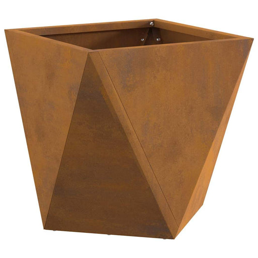 vidaXL Γλάστρα Σκ rusty 30 x 30 x 30 cm Ατσάλι Σκληρυθέν στον Αέρα