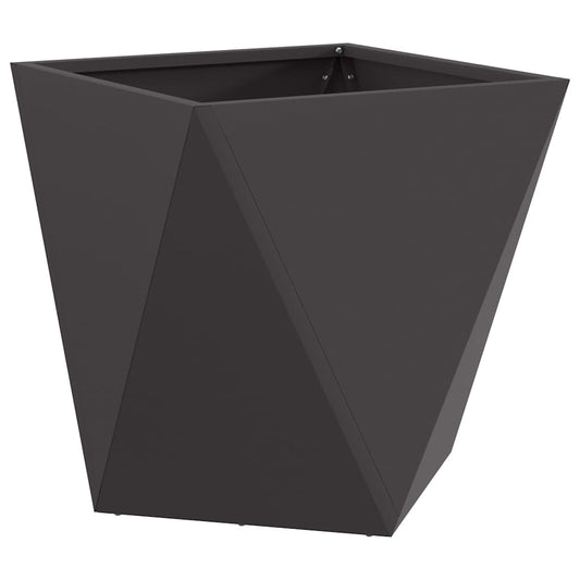 vidaXL Γλάστρα Μαύρο 40 x 40 x 40 cm Ατσάλι