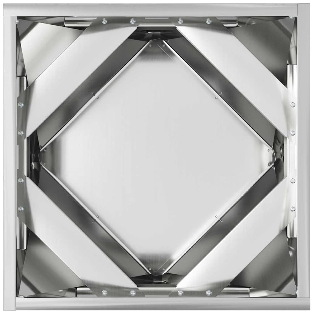 vidaXL Γλάστρα Ασημί 40 x 40 x 40 cm Επικαλυμμένος Χάλυβας