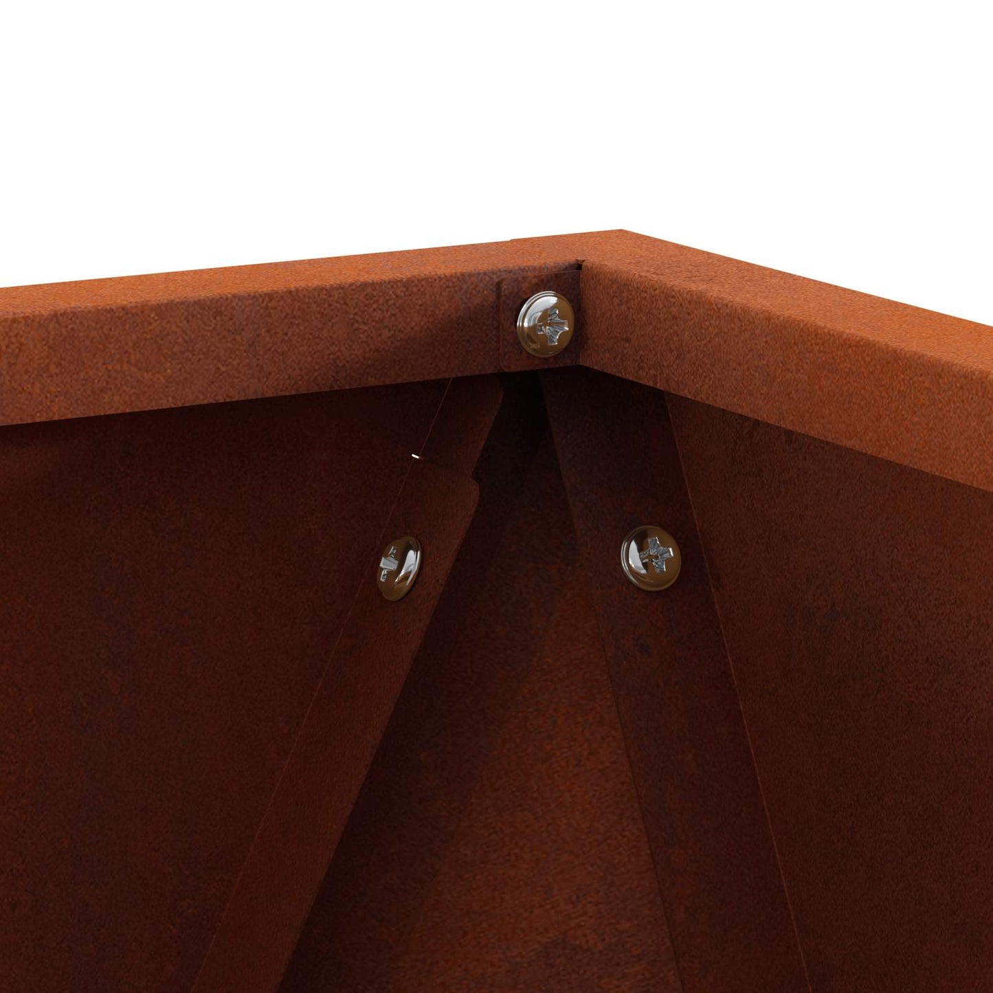 vidaXL Γλάστρα Σκ rusty 40 x 40 x 40 cm Ατσάλι Σκληρυθέν στον Αέρα
