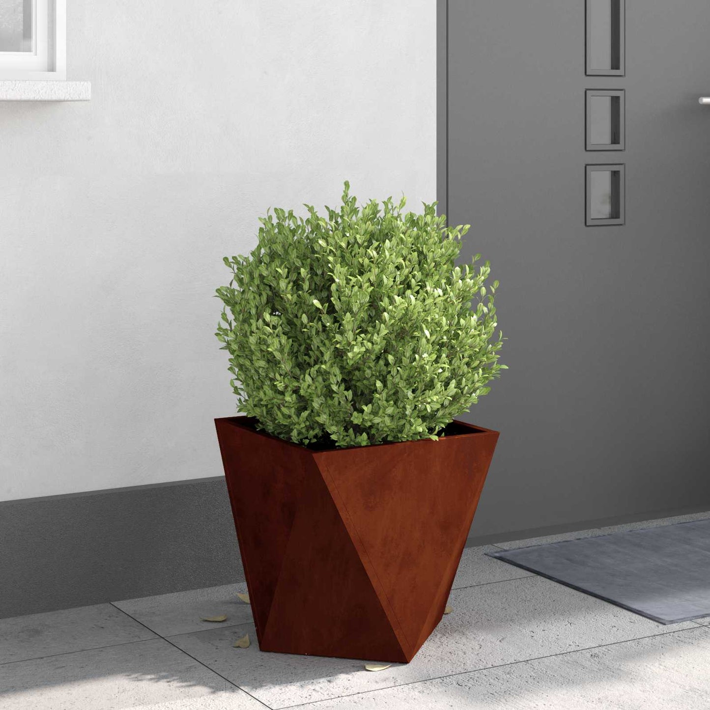 vidaXL Γλάστρα Σκ rusty 40 x 40 x 40 cm Ατσάλι Σκληρυθέν στον Αέρα