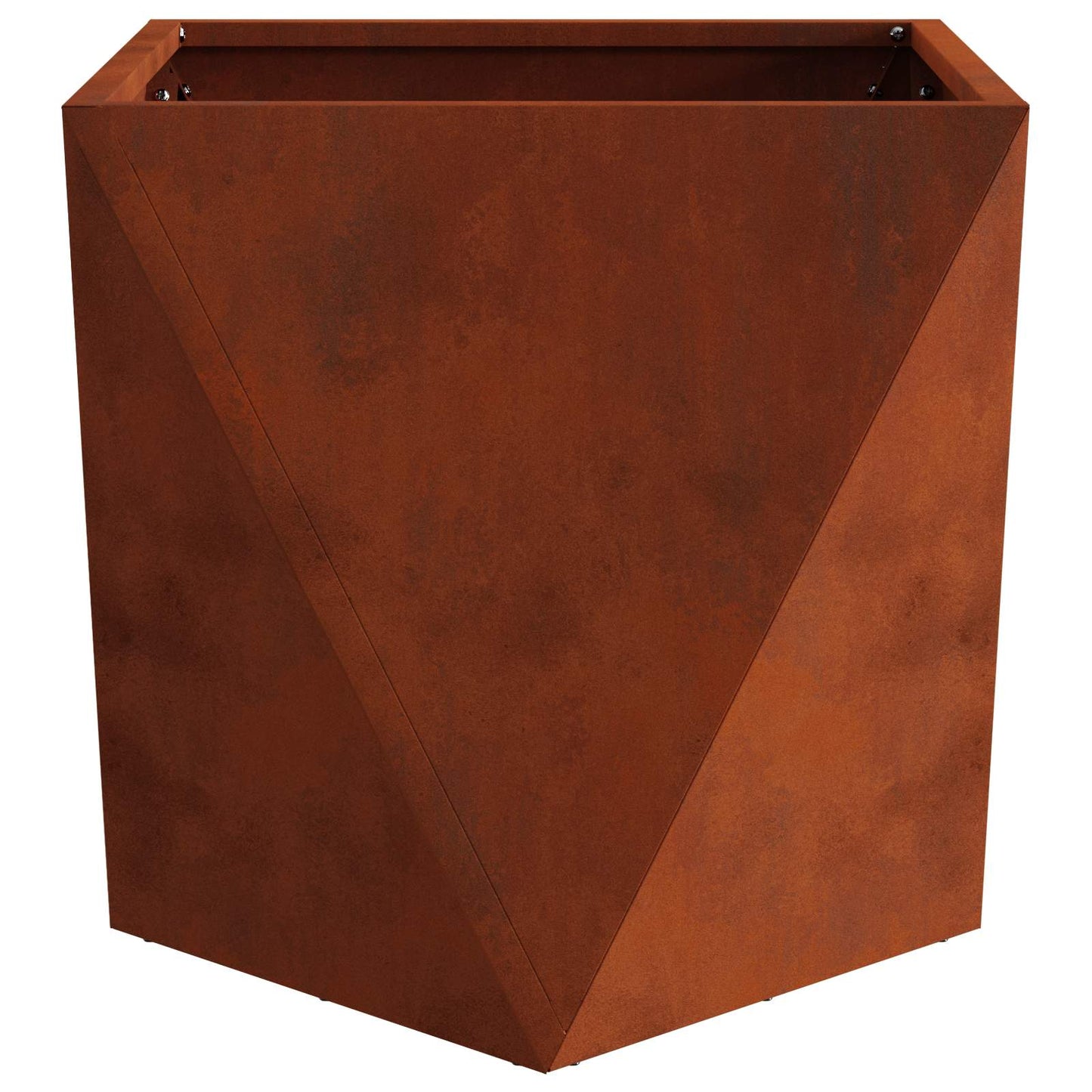 vidaXL Γλάστρα Σκ rusty 40 x 40 x 40 cm Ατσάλι Σκληρυθέν στον Αέρα