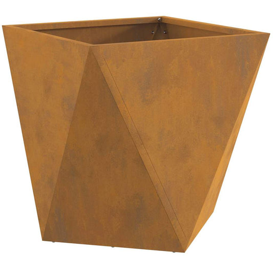 vidaXL Γλάστρα Σκ rusty 50 x 50 x 50 cm Ατσάλι Σκληρυθέν στον Αέρα
