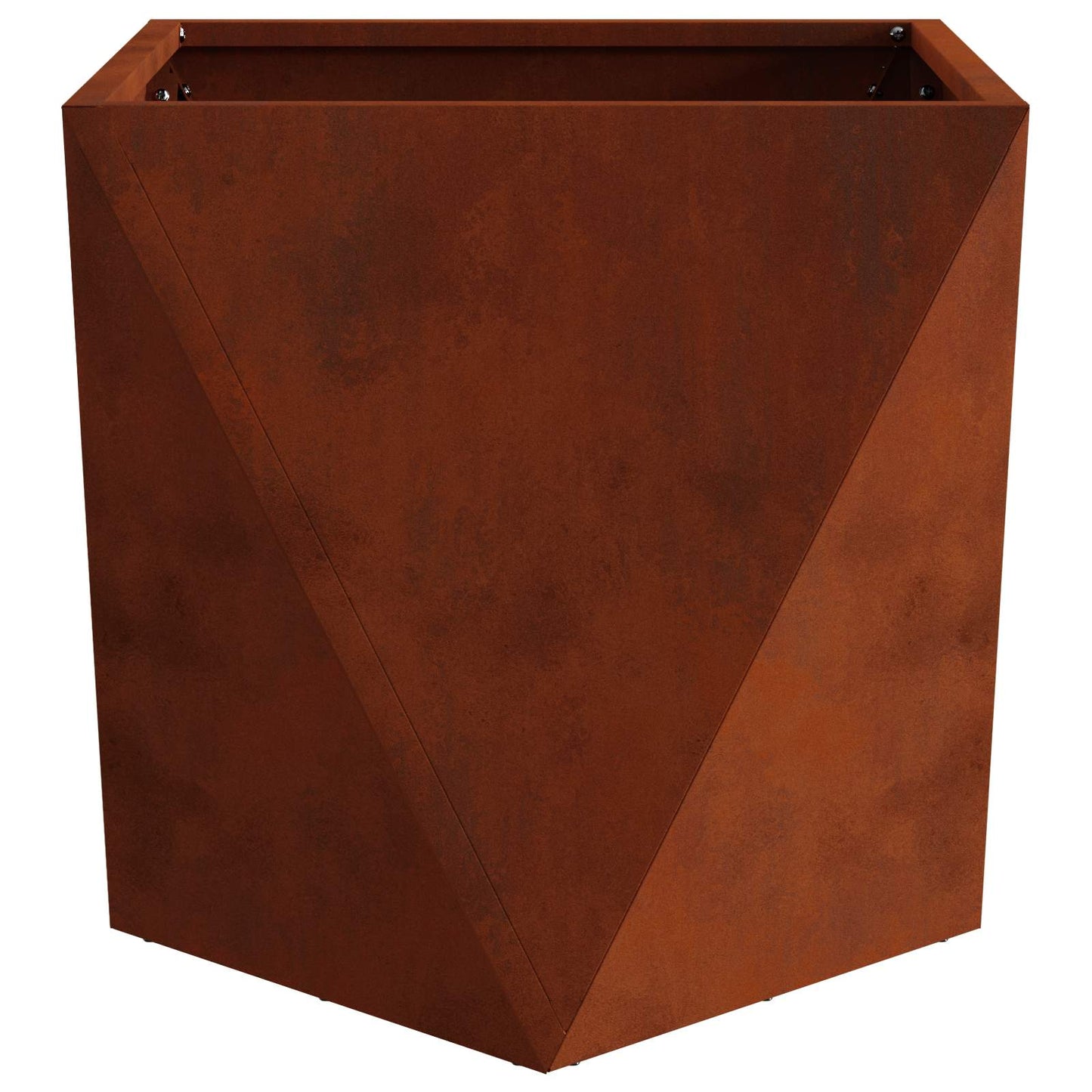 vidaXL Γλάστρα 2 pcs Σκ rusty 50 x 50 x 50 cm