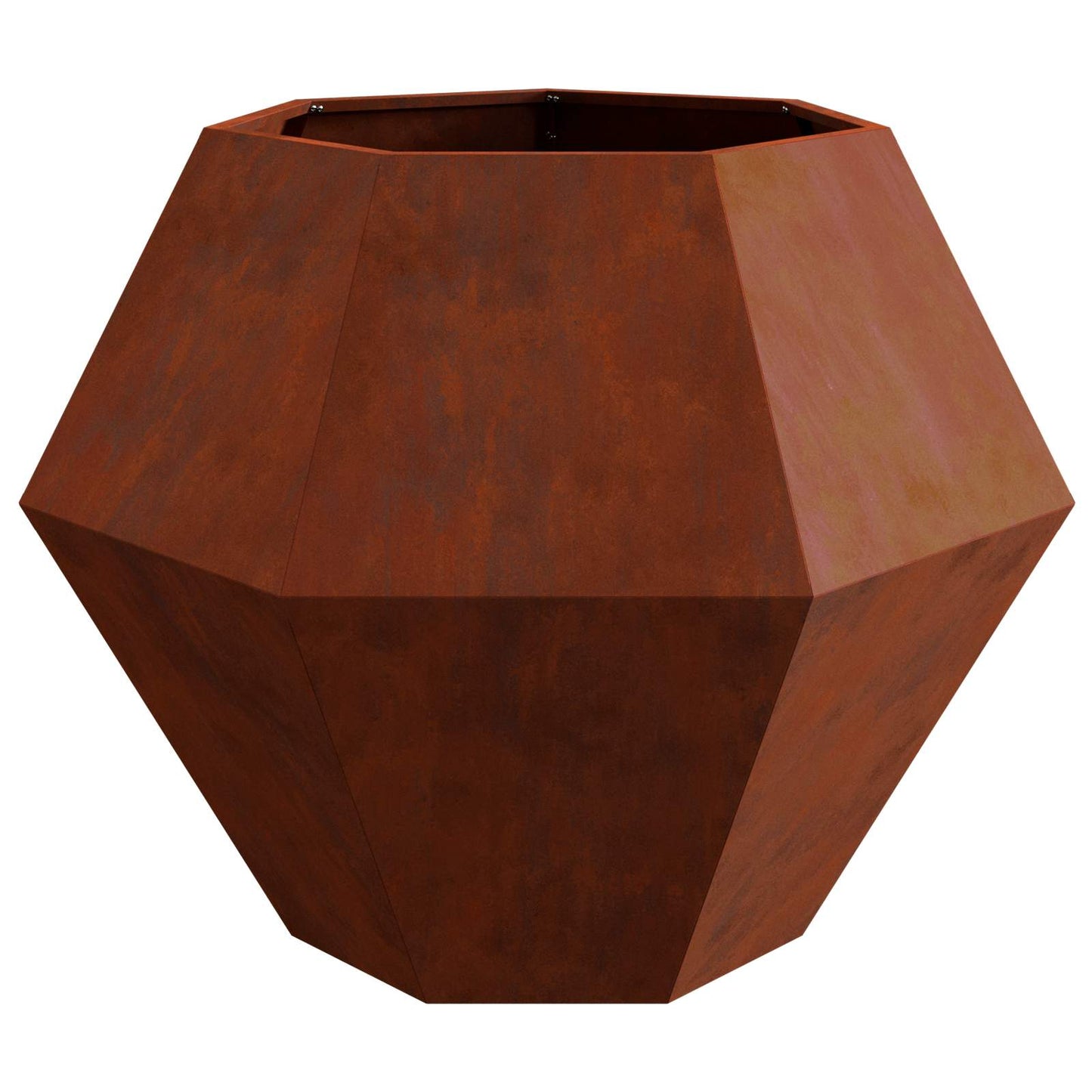 vidaXL Γλάστρα Σκ rusty 100 x 100 x 80 εκ Ατσάλι Σκληρυθέν στον Αέρα