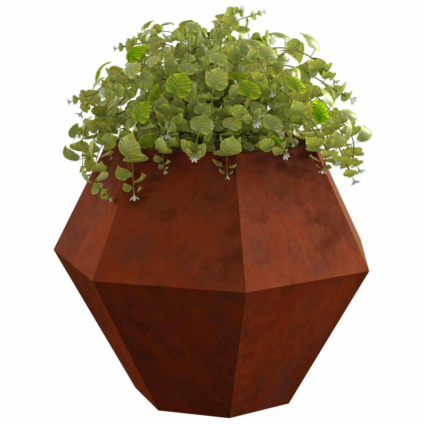 vidaXL Γλάστρα Σκ rusty 100 x 100 x 80 εκ Ατσάλι Σκληρυθέν στον Αέρα